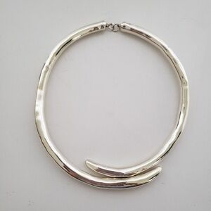 E&L Israel Sterling Silver Electroform Necklace